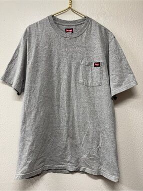 Wrangler Men's Classic Pocket T-Shirt — Heather Gray Large Tall
